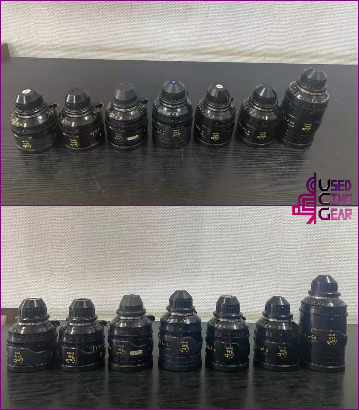Used Cooke S4i Cinema Lens Kit (7pcs)