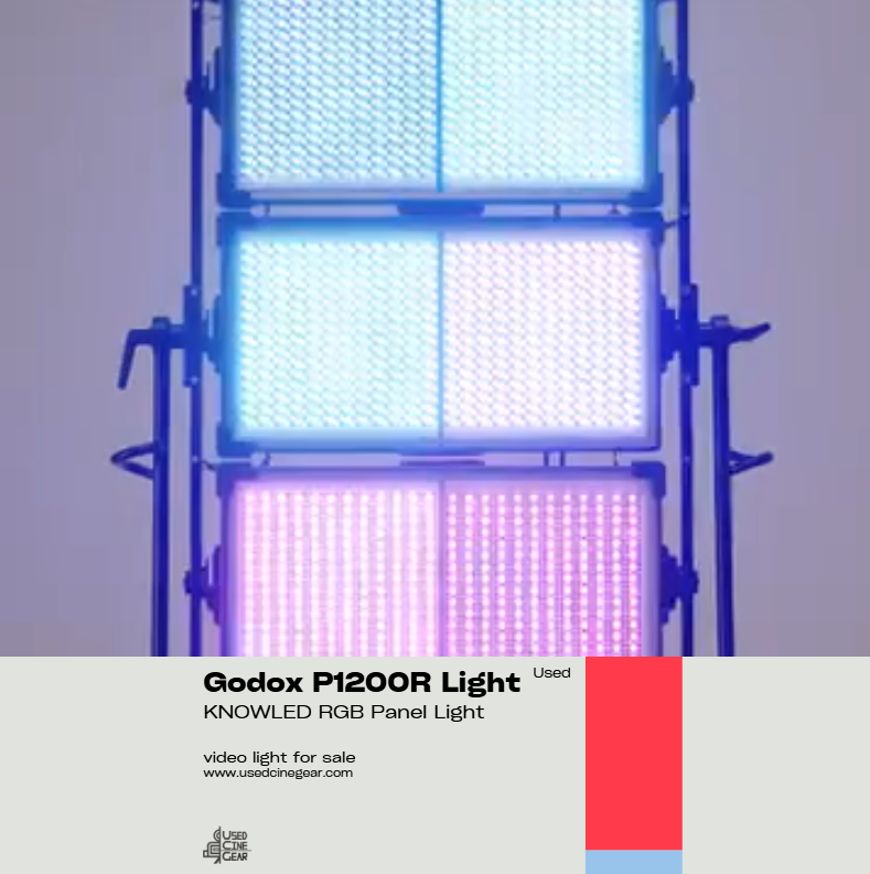 Used Godox KNOWLED P1200R Hard Pro RGB LED Light Panel