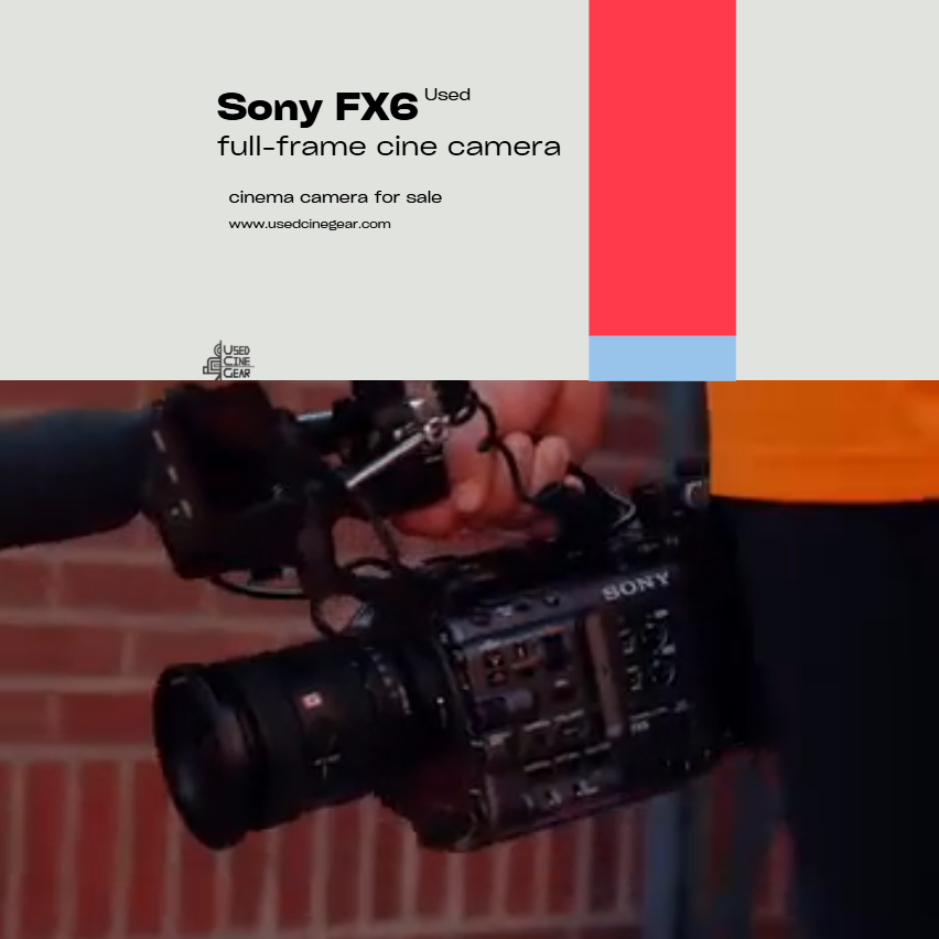 Used Sony FX6 Full-Frame Cinema Camera with GM Zoom 3 Lenses Kit