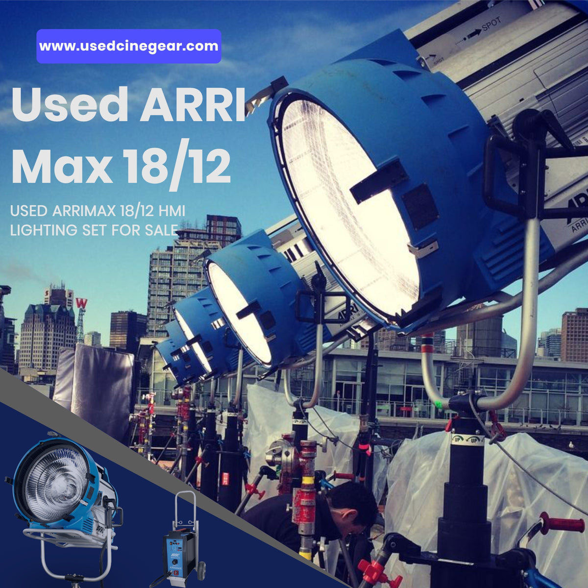 Used ARRIMAX 18/12 HMI Lighting with Ballast Set