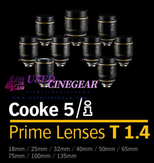 Used Cooke S5i T1.4 Cinema Lens (8pcs)