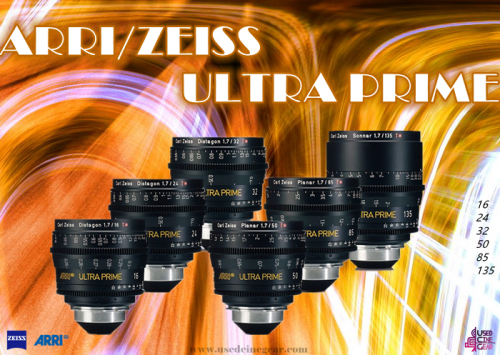 Used ARRI/ZEISS Ultra Prime Lens Set 6pcs
