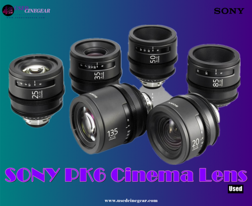 Used Sony PK6 Cinema Lens Kit (6pcs)