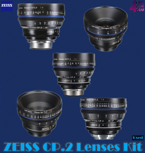 Used Zeiss CP.2 Cinema Lens Kit PL-Mount(5pcs Super-Speed version)